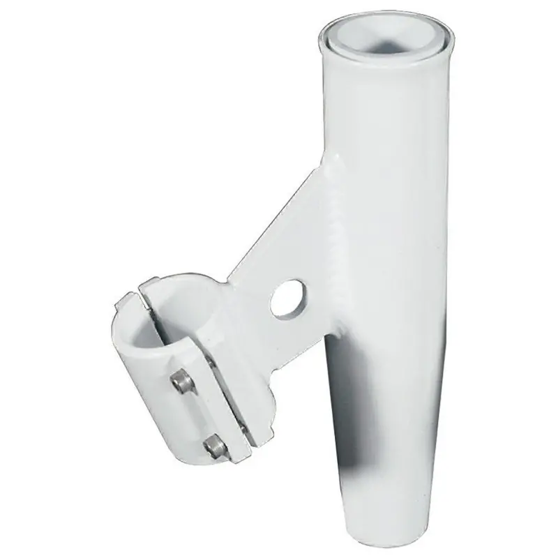 Lee’S Clamp-On Vertical Rod Holder – White Aluminum, Fits 1.660" Od Pipe 1