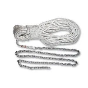 Lewmar Standard Anchor Rode: 15' 1/4" Chain + 200' 1/2" Rope W/Shackle 1