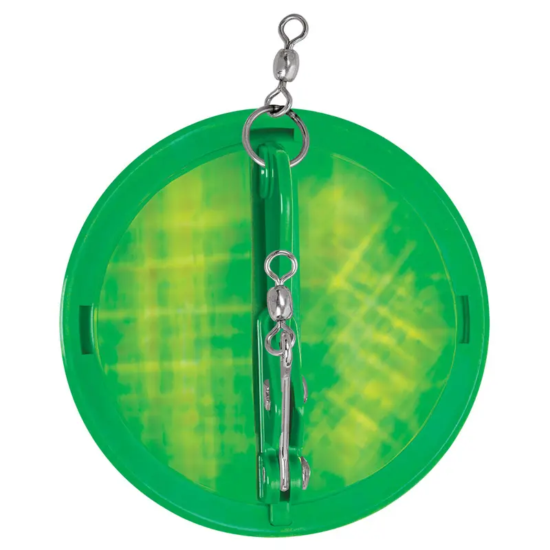 Luhr-Jensen 2-1/4" Kelly Green & Silver Moon Jelly Dipsy Diver 1