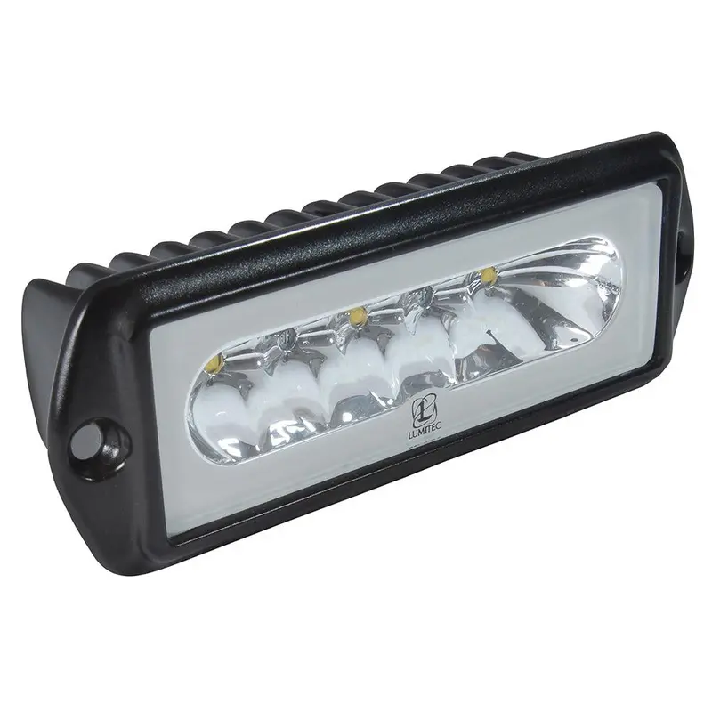 Lumitec Capri2 Black Flush-Mount Led Flood Light – Dual-Color (White/Blue) Dimmable – Model 101186 1