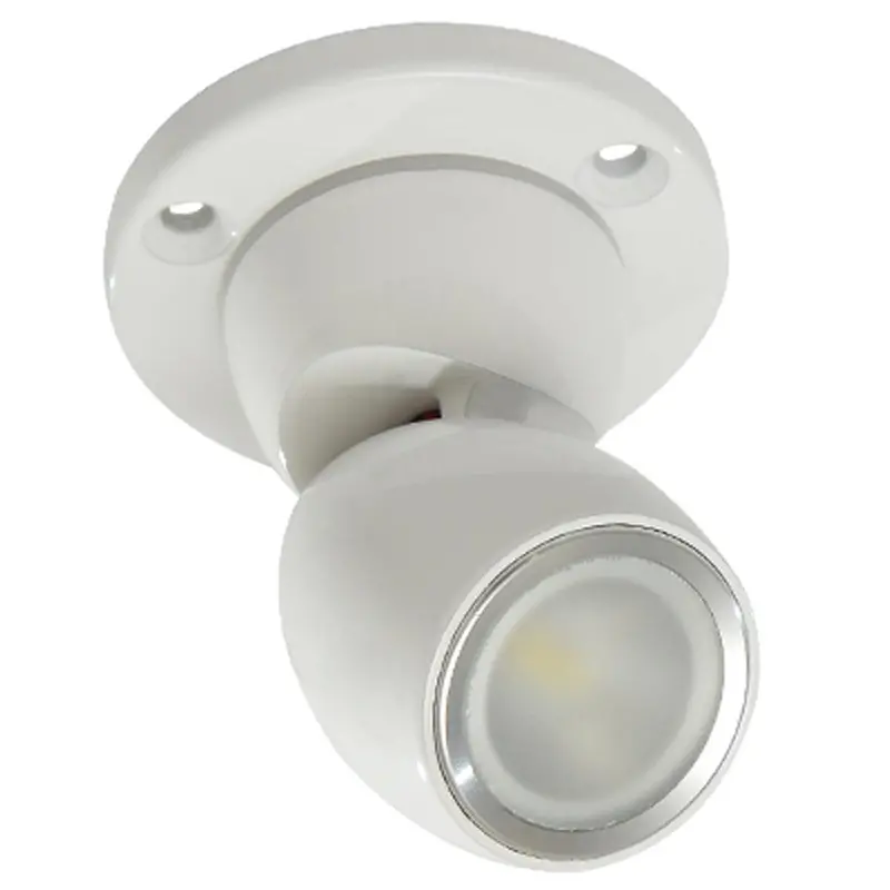 Lumitec Gai2 Heavy-Duty Dimmable White & Non-Dimmable Red/Blue Courtesy Light – White Housing 1