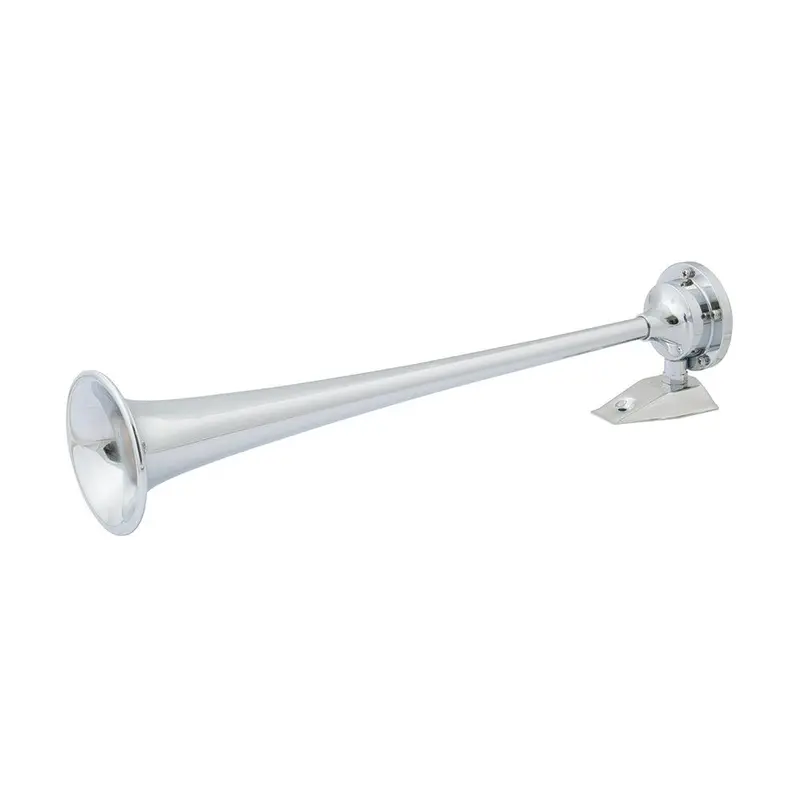 Marinco 12V Chrome Single-Trumpet Air Horn – Compact Warning Signal (10105) 1