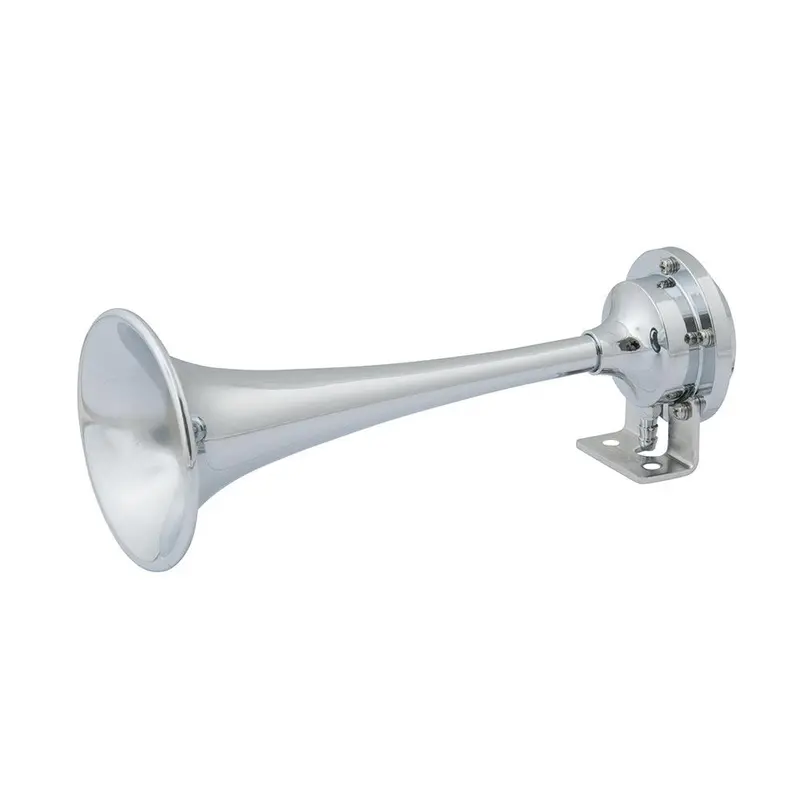 Marinco 12V Chrome Single-Trumpet Mini Air Horn – Lightweight Alert Horn (10107) 1