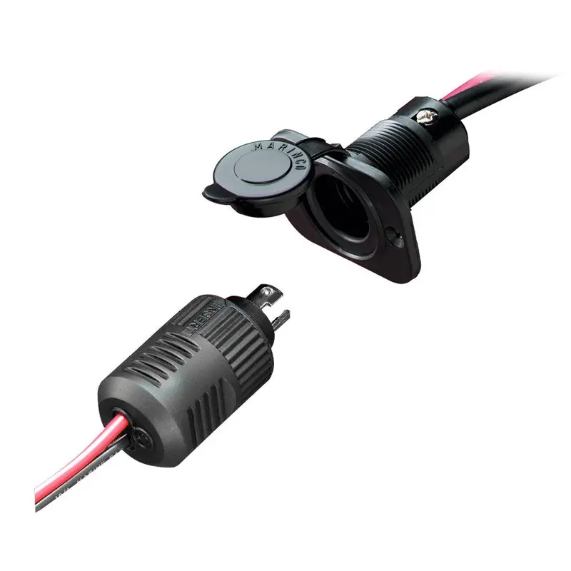 Marinco Connectpro 2-Wire 12V Receptacle And Plug Kit – Weatherproof Marine Grade 1