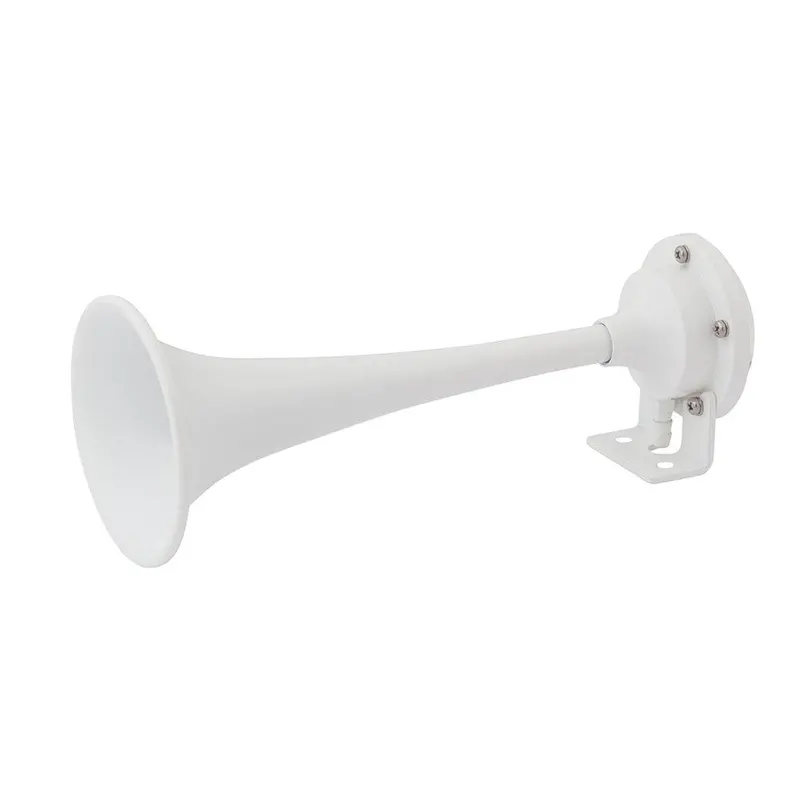 Marinco White Epoxy-Coated Single-Trumpet Mini Air Horn [10104] 1