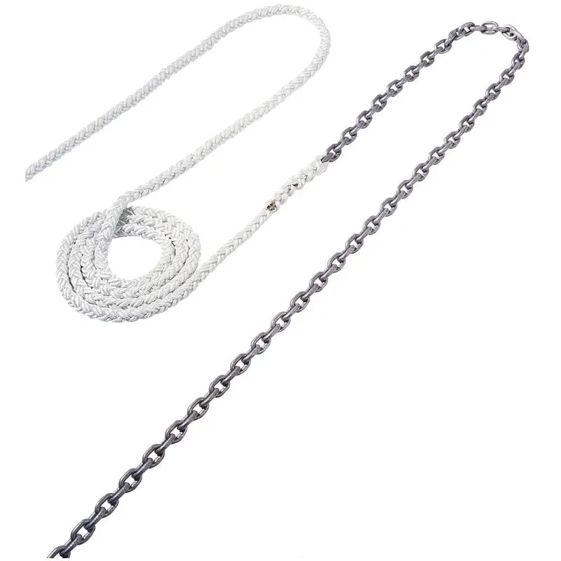 Maxwell Anchor Rode: 20' 5/16" Chain + 200' 5/8" Nylon Braid [Rode51] 1