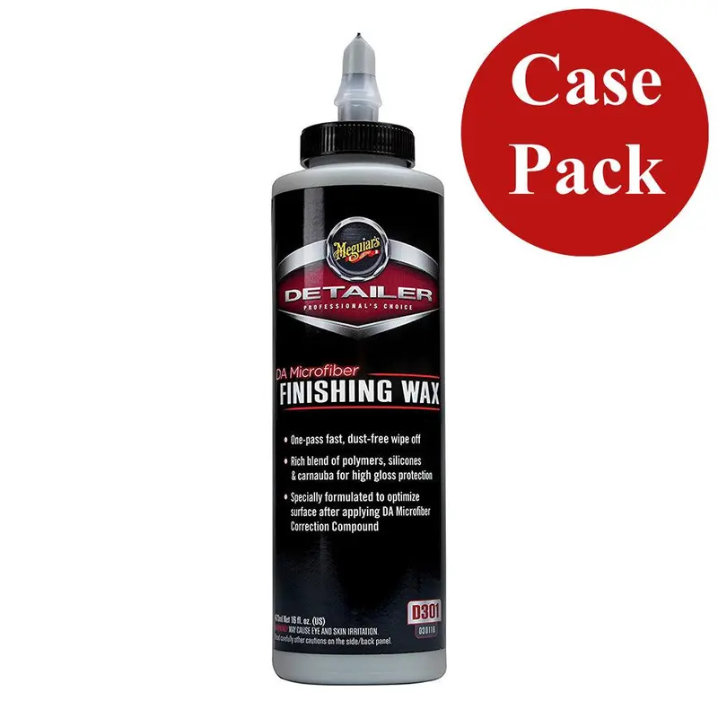 Meguiar'S Da Microfiber Finishing Wax – 16 Oz Bottle (Pack Of 6) 1