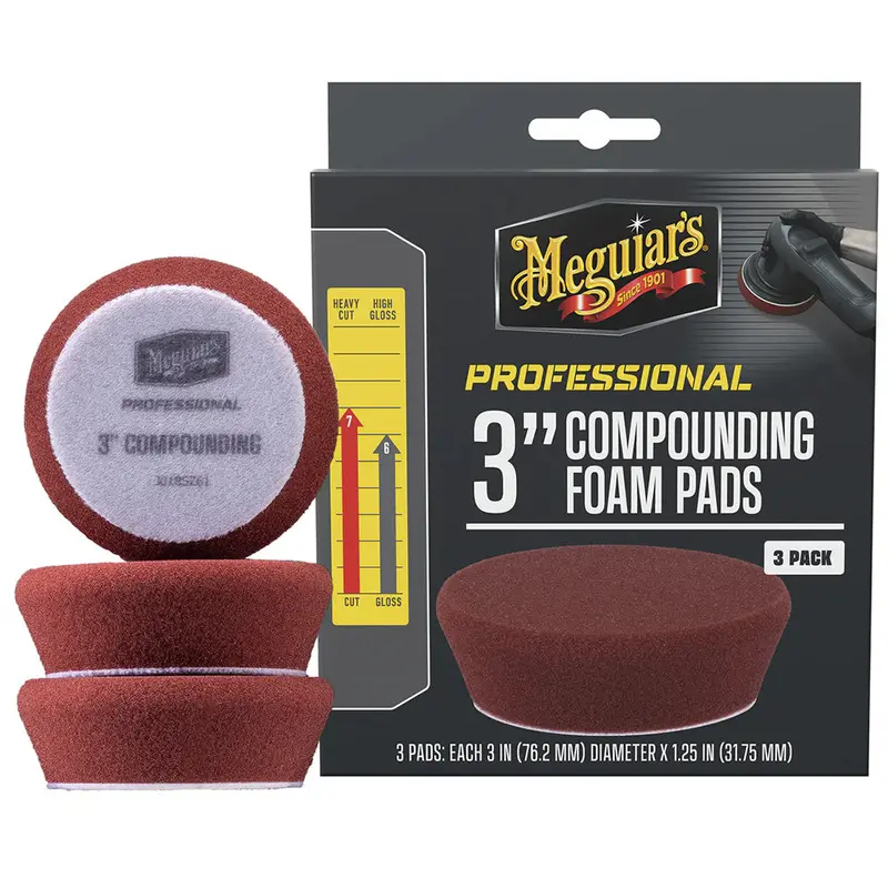 Meguiar'S Pro 3-Inch Aggressive Compound Foam Pads (3-Pack) 1