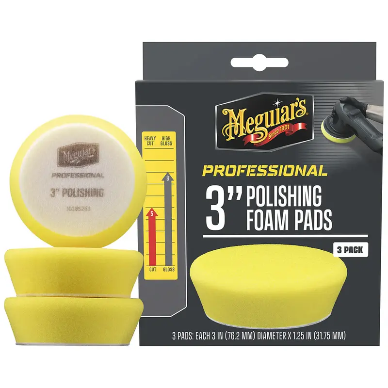 Meguiar'S Pro 3-Inch High-Cut Polishing Foam Pads (3-Pack) 1