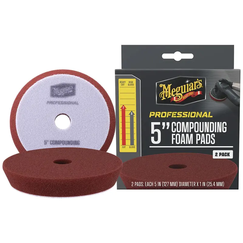 Meguiar’S Pro 5-Inch Compounding Foam Pads – 2-Pack 1