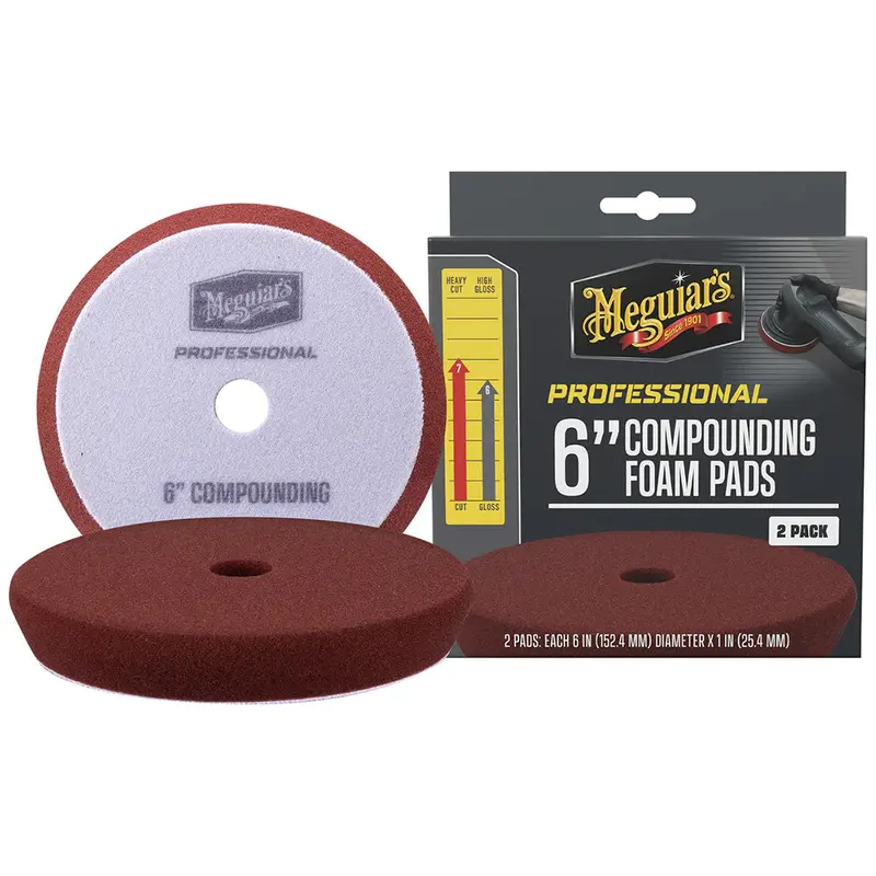 Meguiar’S Pro 6-Inch Compounding Foam Pads – 2-Pack 1