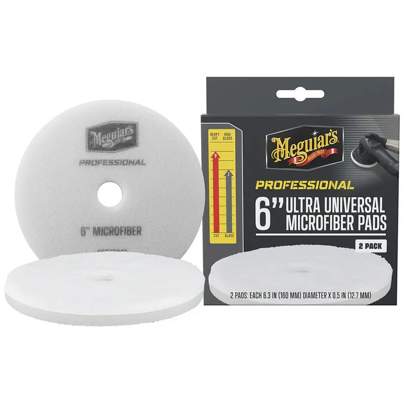 Meguiar'S Pro 6-Inch Ultra-Soft Microfiber Polishing Pads (2-Pack) 1