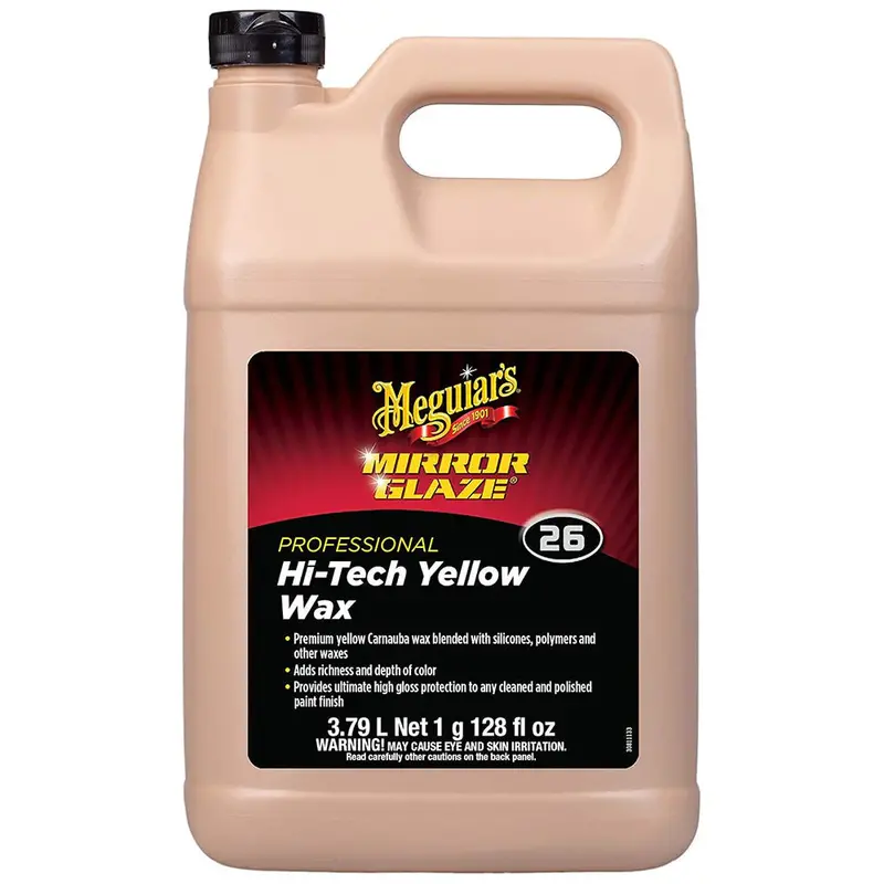 Meguiar’S Professional Hi-Tech Yellow Liquid Wax – 1-Gallon Commercial-Grade Wax 1