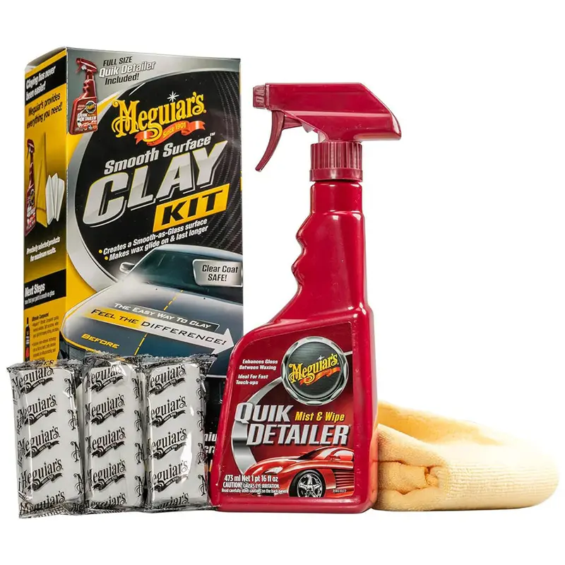 Meguiar'S Smooth Surface Clay Kit – Complete Decontamination Kit With Lubricant 1