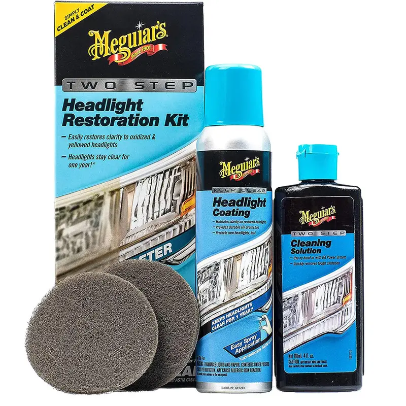 Meguiar'S Two-Step Headlight Restoration Kit – Simplified Clarity Restoration Solution 1