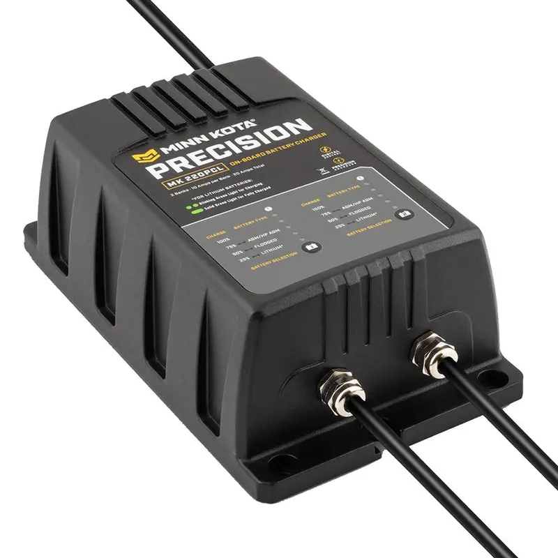 Minn Kota Mk-220 On-Board Charger – Dual-Bank Lithium-Ion Charging Solution, 10A Per Bank [1832201] 1