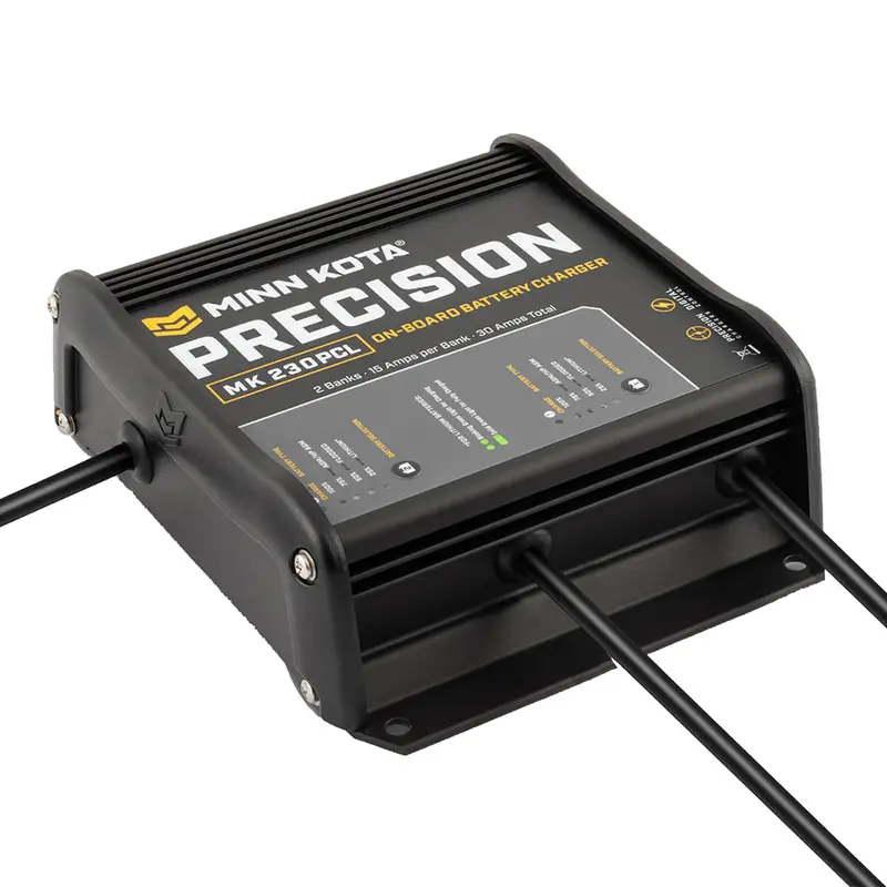 Minn Kota Mk-230 Onboard 2-Bank Lithium-Ion Optimized Charger (15A Per Bank, Model 1832304) 1