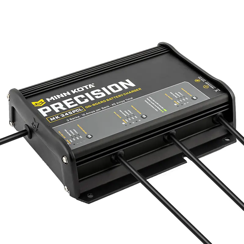 Minn Kota Mk-345 Onboard 3-Bank Lithium-Ion Optimized Charger (15A Per Bank, Model 1833454) 1
