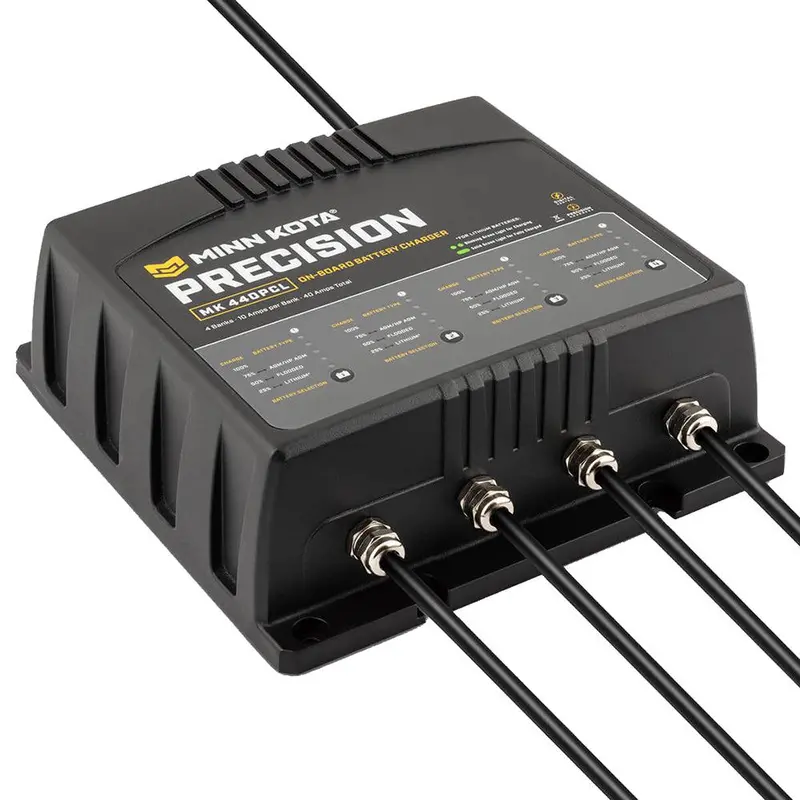 Minn Kota Mk-440 Precision Charger – 4-Bank Lithium-Compatible, 10A Per Channel [1834401] 1