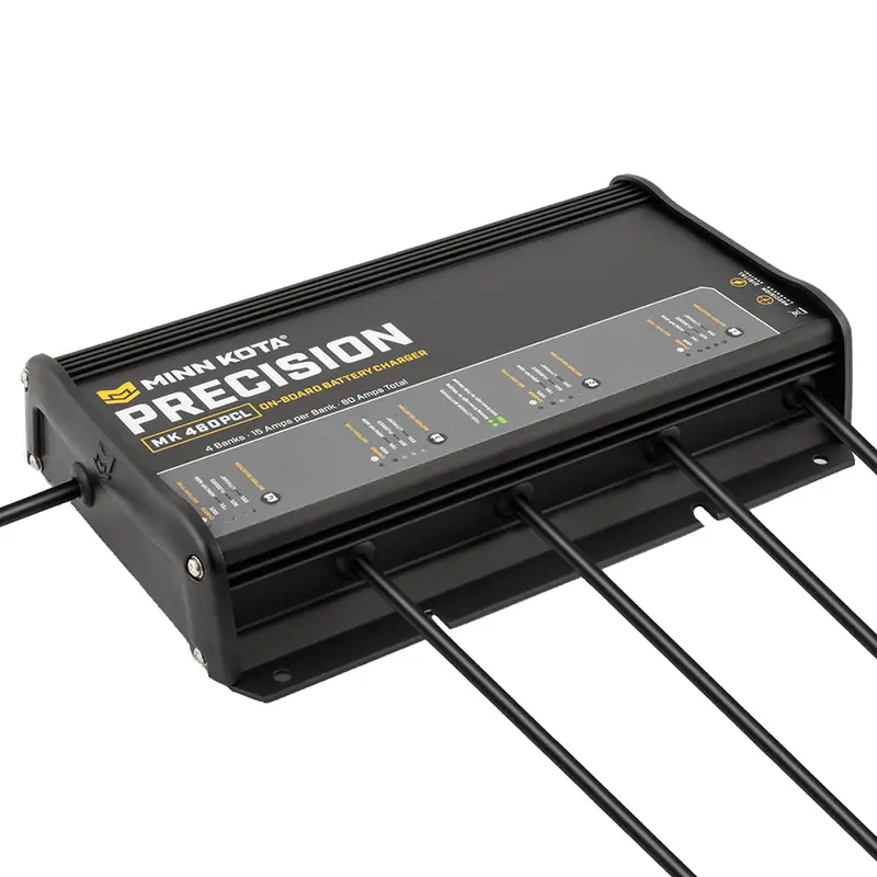 Minn Kota Mk-460 Onboard 4-Bank Lithium-Ion Optimized Charger (15A Per Bank, Model 1834604) 1
