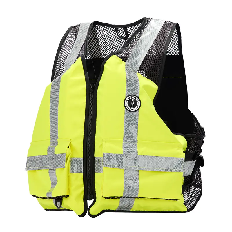 Mustang Industrial Hi-Visibility Mesh Safety Vest – Fluorescent Yellow-Green, Xxl/3Xl [Mv1254T3-239-Xxl/Xxxl-279] 1