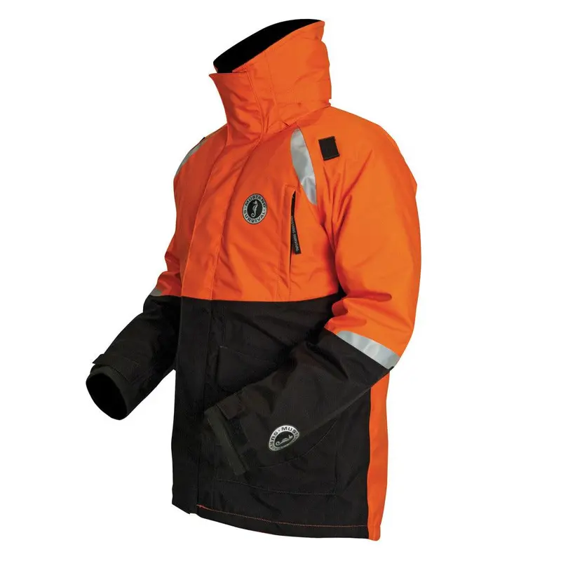 Mustang Mc5446 Catalyst Flotation Coat – Orange/Black, Large, Uscg-Approved Type Iii, Extended Coverage 1