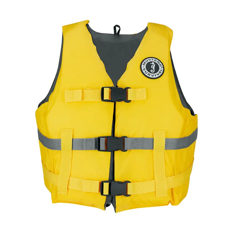 Mustang Mv7010 Livery Foam Life Vest – Xs/S Size, Yellow 1