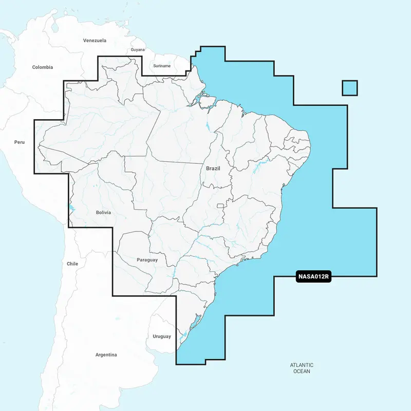 Navionics+ Chart Card – Brazil (Nasa012R) 1