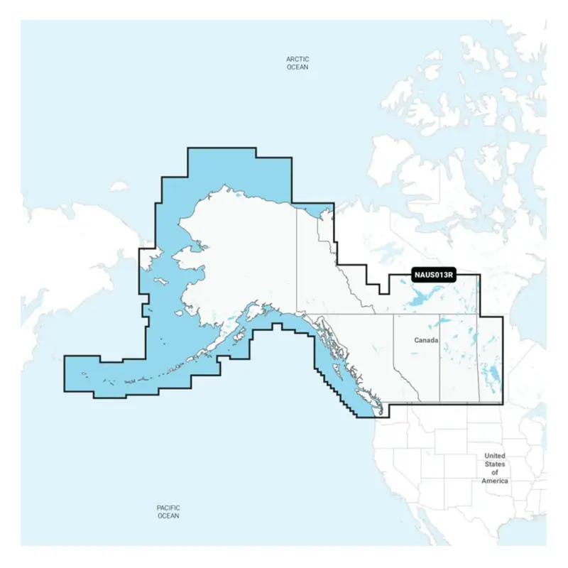 Navionics+ Chart Card – Canada West & Alaska (Naus013R, 010-C1467-30) 1