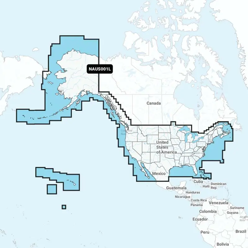 Navionics+ Coastal Canada Chart Card — Extended Coverage For Eastern & Arctic Routes, Model Naus001L (010-C1366-30) 1