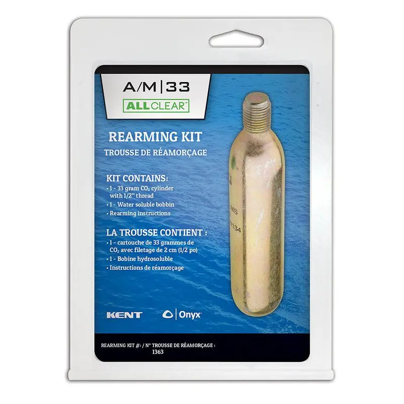 Onyx 33G Rearming Kit Compatible With A/M All Clear Inflatable Vests [136300-701-999-19] 1