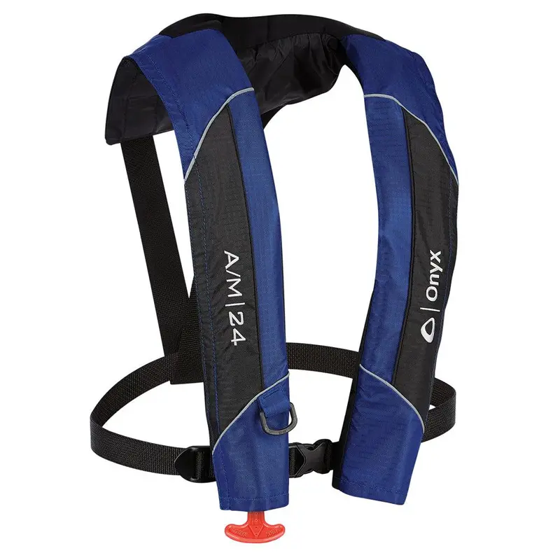 Onyx A/M-24 Automatic & Manual Inflatable Pfd – Blue Life Jacket For Adults [132000-500-004-15] 1