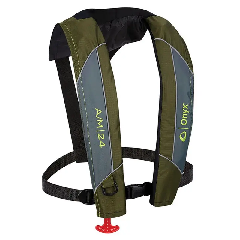 Onyx Am-24 Automatic/Manual Inflatable Pfd Life Jacket – Green 1