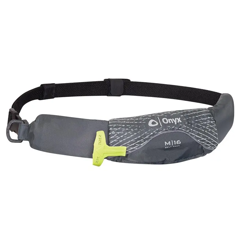 Onyx M-16 Manual Inflatable Belt-Pack Pfd – Grey, Uscg-Approved Type V [130900-701-004-19] 1