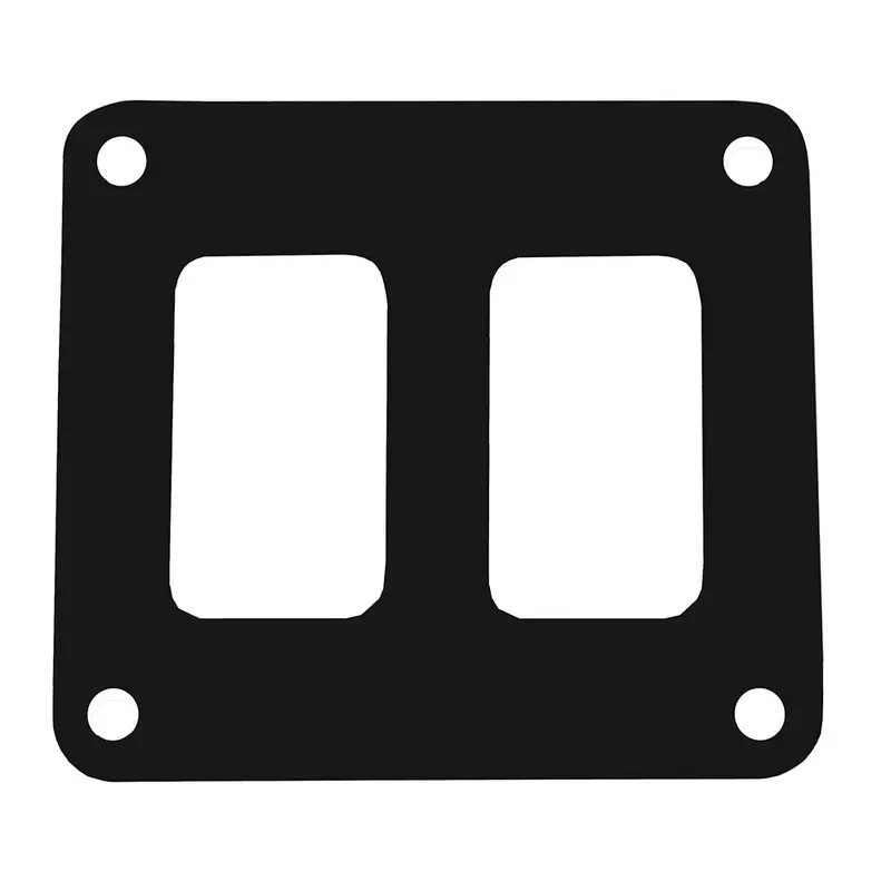 Pacer 2-Switch Aluminum Switch Panel – Single-Row, 3" X 2.75", Black Powder-Coated [Psc-21-Bk] 1