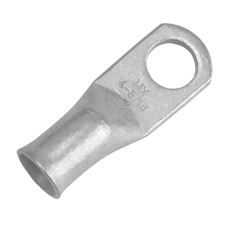Pacer 4 Awg Tinned Copper Ring Terminal – 5/16" Stud, 10-Pack [Tae4-56R-10] 1