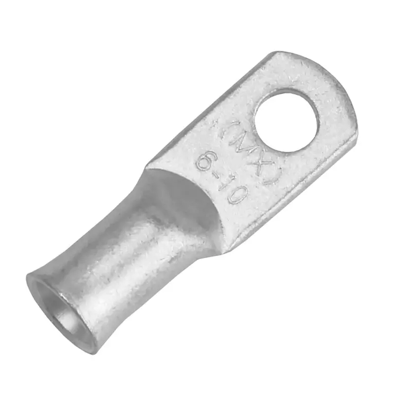 Pacer 6 Awg Tinned Copper Ring Terminal – #10 Stud, 10-Pack [Tae6-10R-10] 1