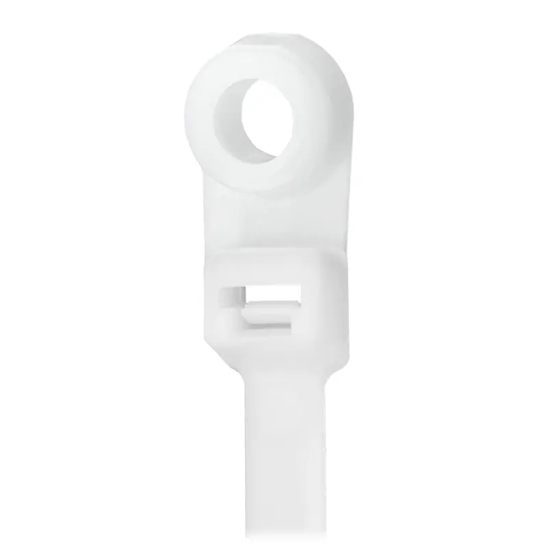 Pacer 8-Inch Natural Mounting Ring Cable Tie – 50-Lb Tensile Strength, 2-Inch Bundle Capacity, 100-Pack [Ctmr2S-100] 1