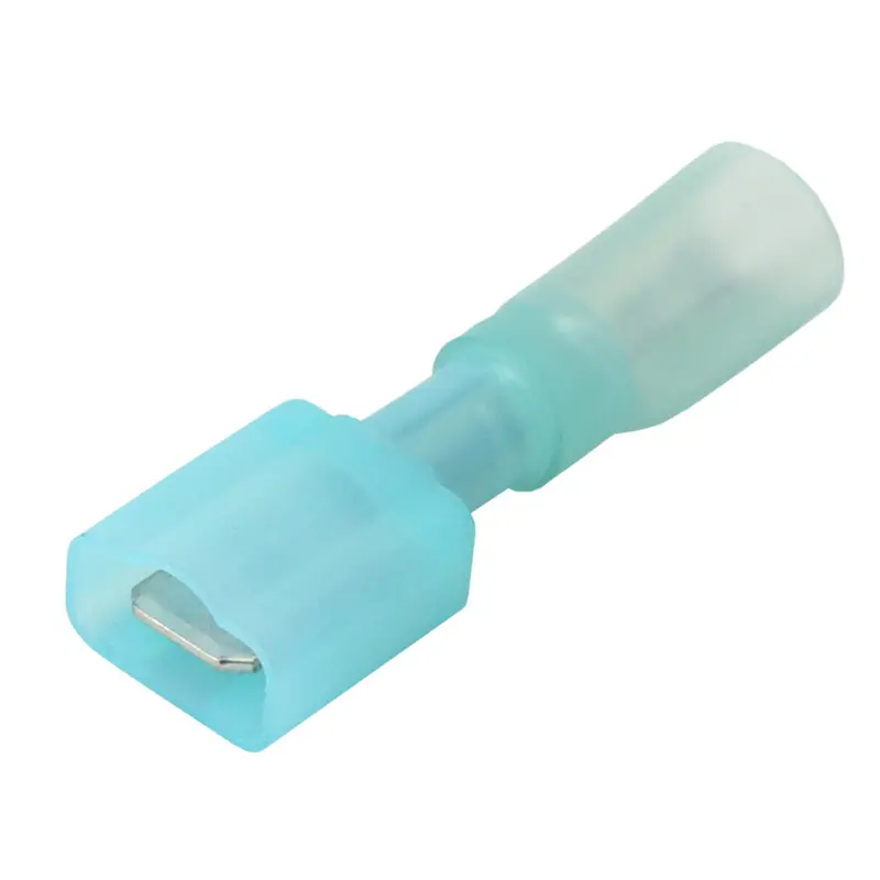 Pacer Blue Fully Insulated Male Disconnect Terminal – 16–14 Awg, 100-Pack [Tde14-250Fim-100] 1