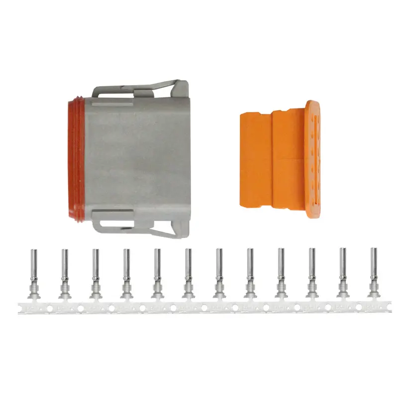 Pacer Dt Deutsch 12-Position Plug Repair Kit – Compatible With 14–18 Awg Wires [Tdt06F-12Rs] 1