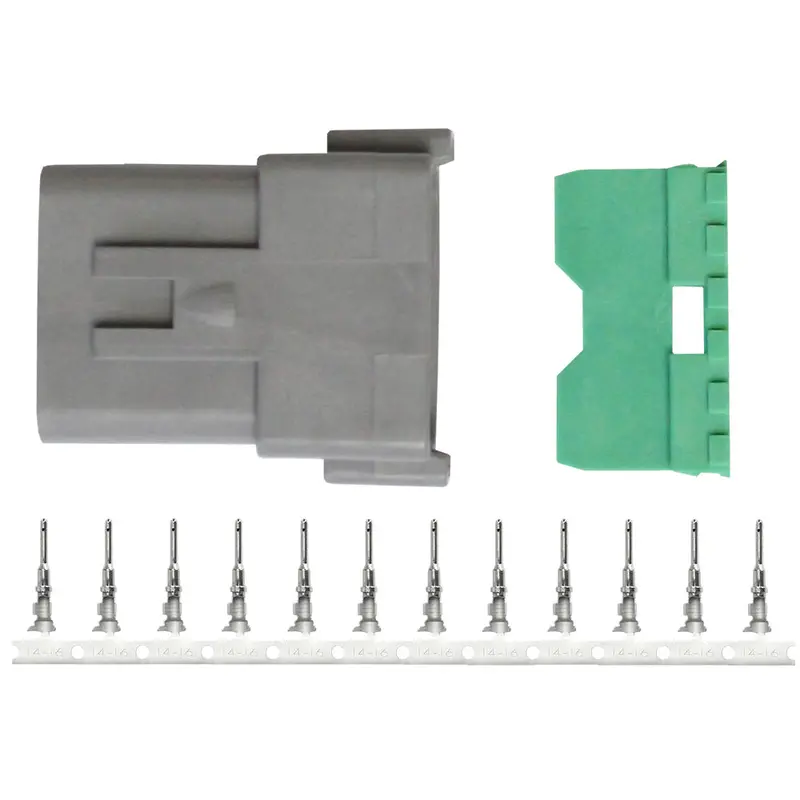 Pacer Dt Deutsch 12-Position Receptacle Repair Kit – Fits 14–18 Awg Wires [Tdt04F-12Rp] 1