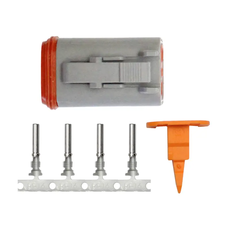Pacer Dt Deutsch 4-Position Plug Repair Kit – For 14–18 Awg Applications [Tdt06F-4Rs] 1