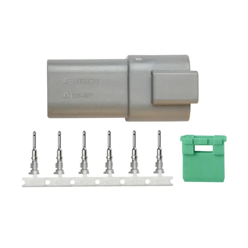 Pacer Dt Deutsch 6-Position Receptacle Repair Kit – 14–18 Awg Compatible [Tdt04F-6Rp] 1
