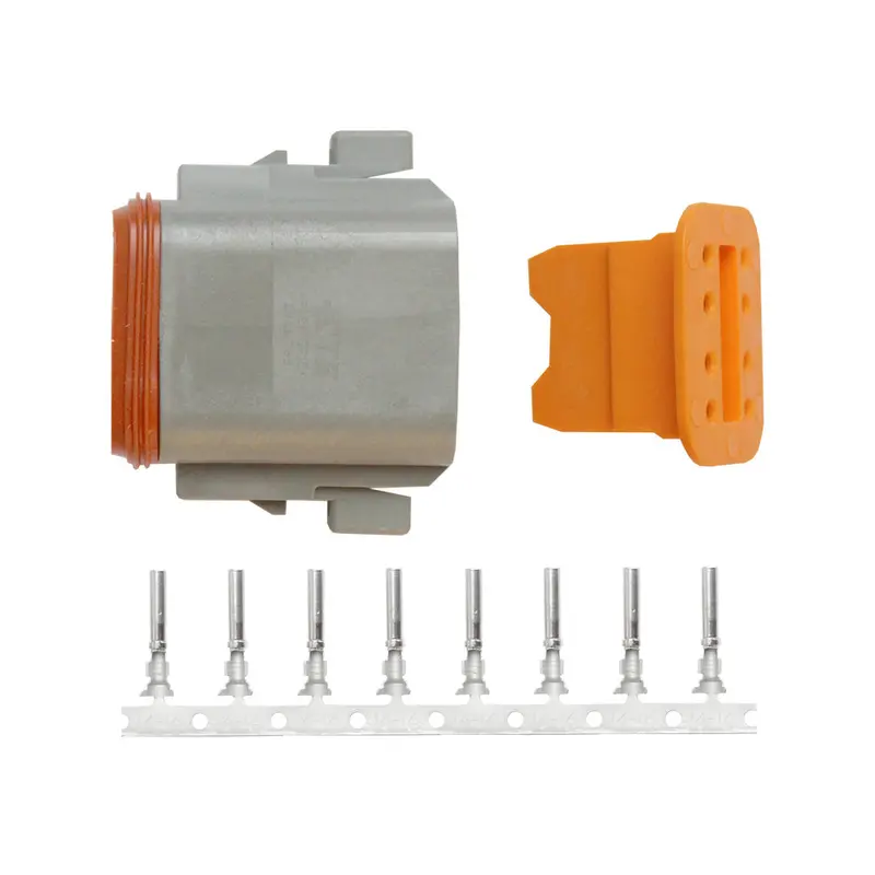 Pacer Dt Deutsch 8-Position Plug Repair Kit – Designed For 14–18 Awg Cabling [Tdt06F-8Rs] 1