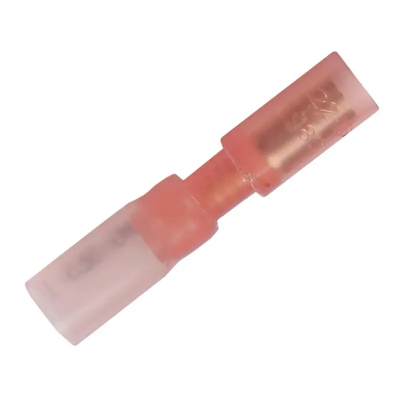 Pacer Heat-Shrink Female Bullet Connector For 22–18 Awg Wire – 100-Count Pack [Tbre18-156-100] 1