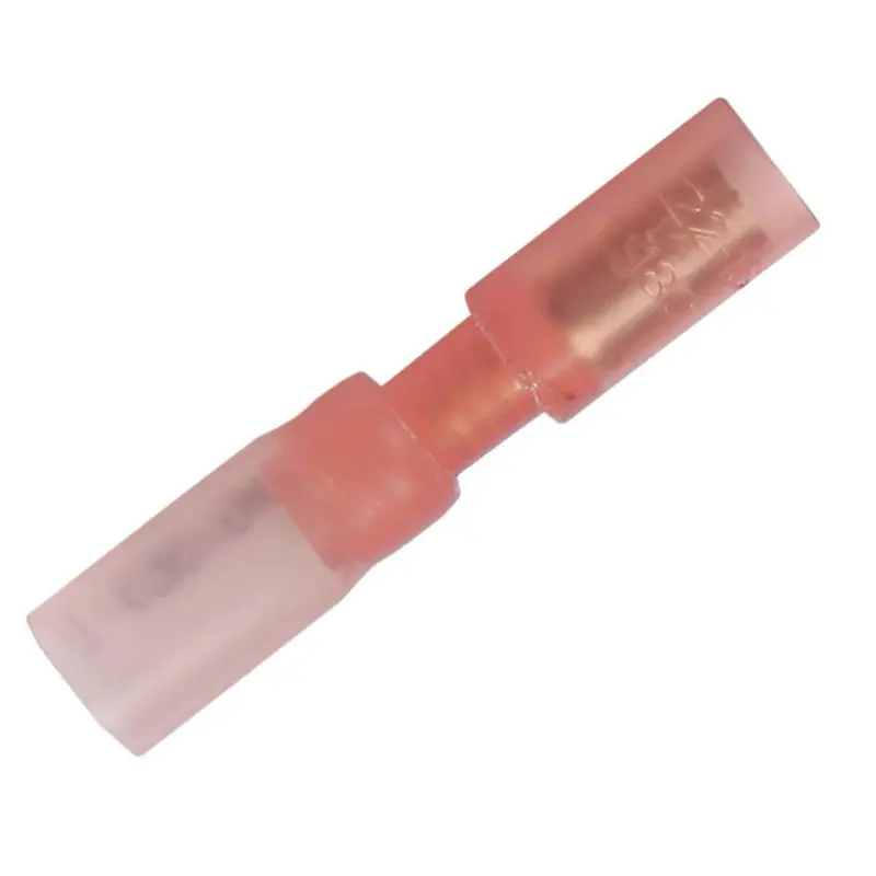 Pacer Heat-Shrink Female Bullet Connector For 22–18 Awg Wire – 25-Count Pack [Tbre18-156-25] 1