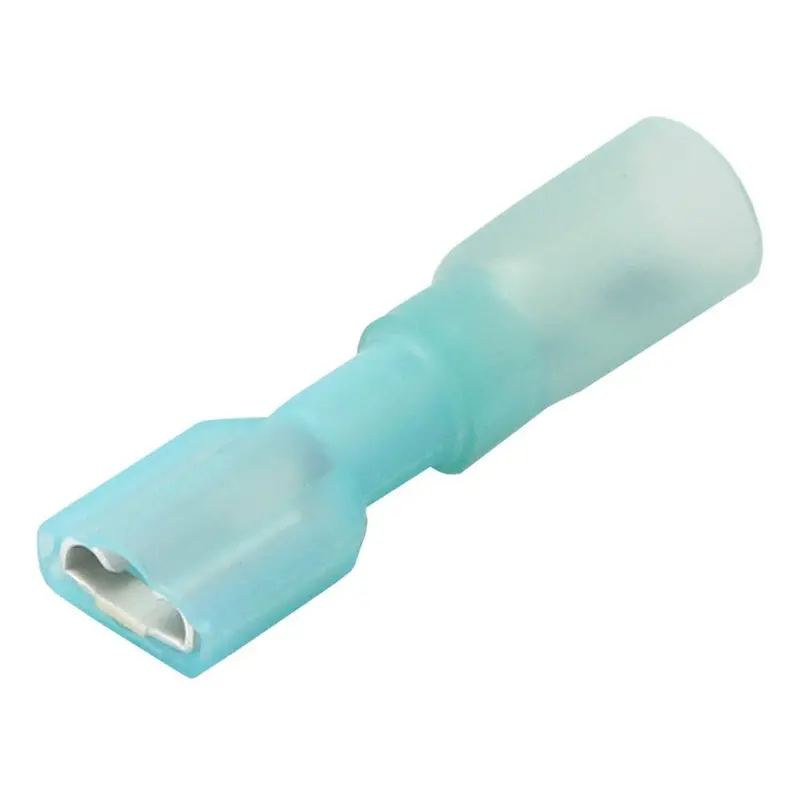 Pacer Heat-Shrink Female Quick-Disconnect Terminal For 16–14 Awg Wire – 25-Count Pack [Tde14-250Fi-25] 1