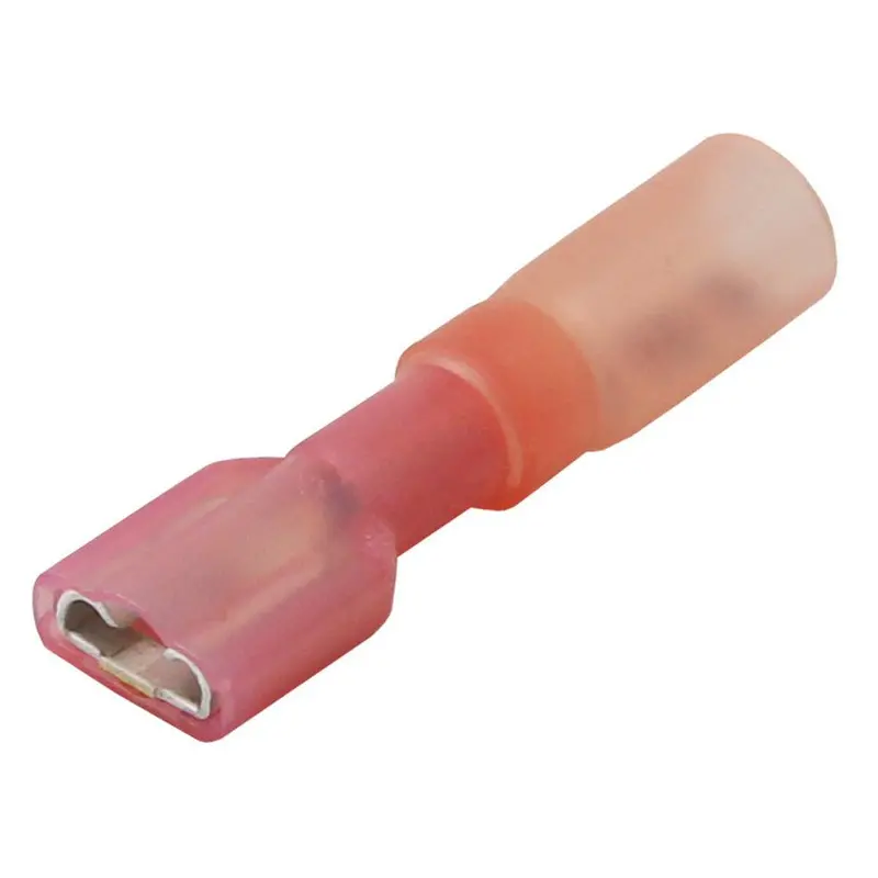 Pacer Heat-Shrink Female Quick-Disconnect Terminal For 22–18 Awg Wire – 25-Count Pack [Tde18-250Fi-25] 1