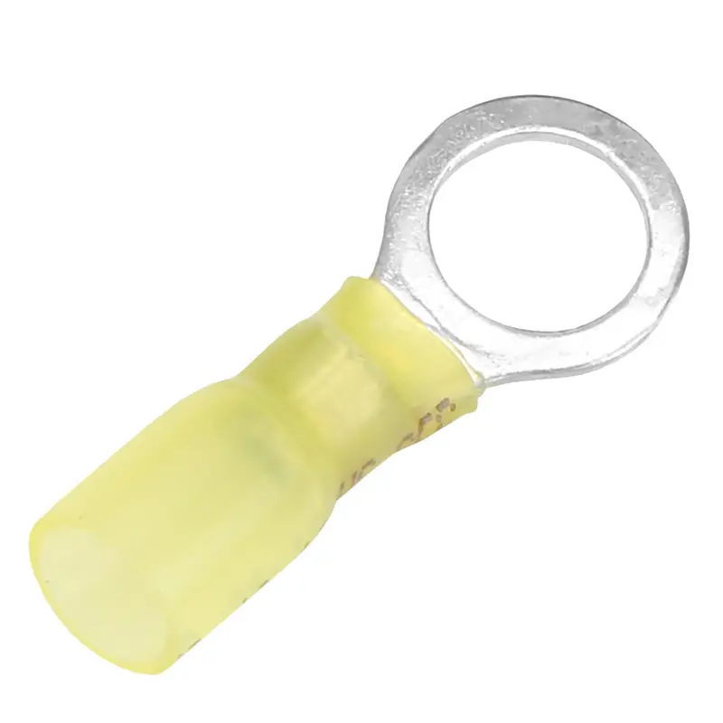 Pacer Heat-Shrink Ring Terminals – 12–10 Awg, 3/8" Stud, 3-Pack 1