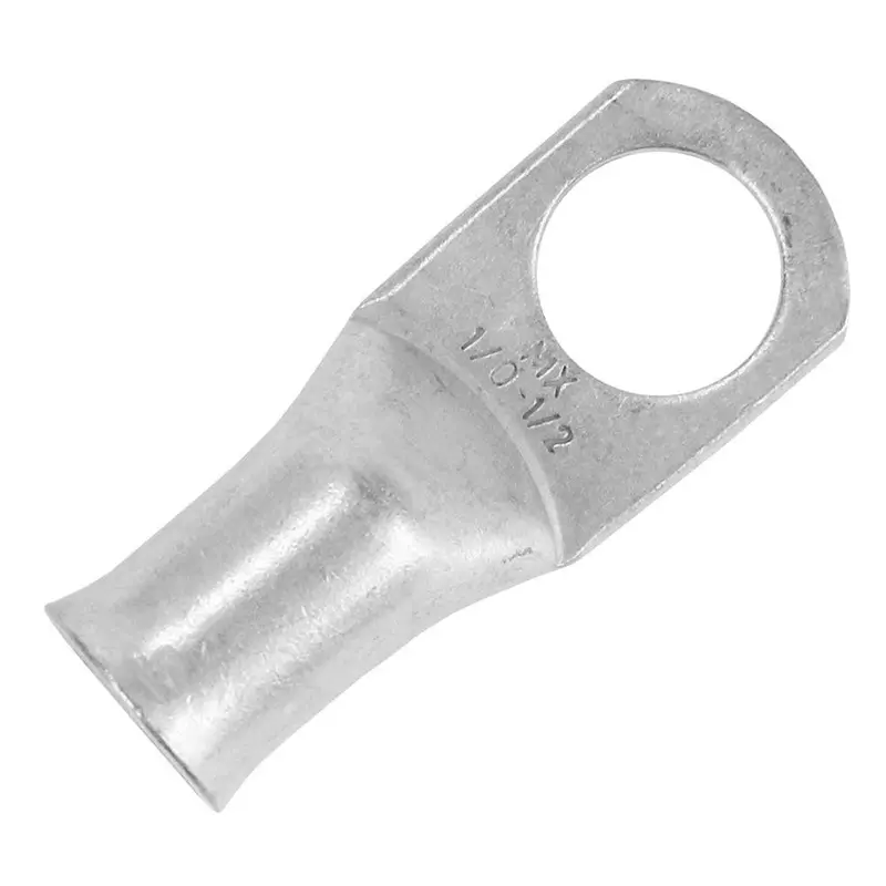 Pacer Tinned 1/0 Awg Ring Terminal – 1/2" Stud, 10-Pack [Tae1/0-12R-10] 1